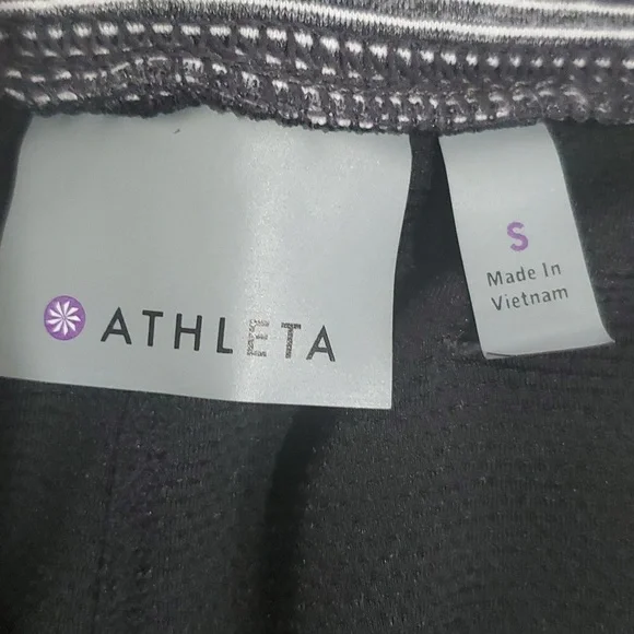 Athleta Gray Metro Stripped Zip Pockets Skort Size Small - Picture 5 of 6